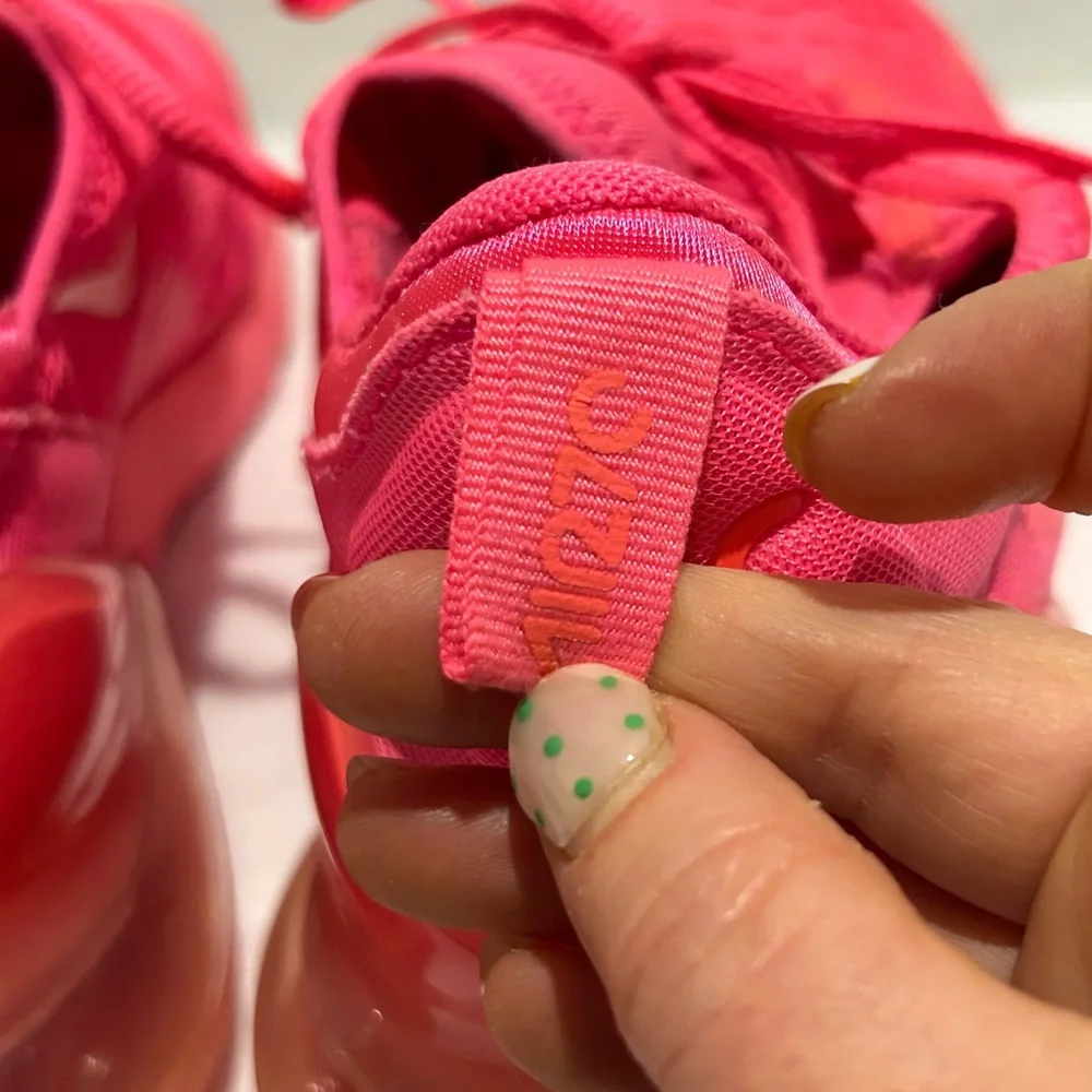 Nike‎ Air 270s Triple University Women's Bold Pink Sneakers  colorful athleisure